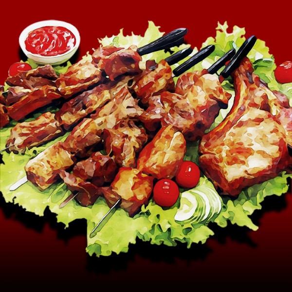 Grillspett med Adana kebab